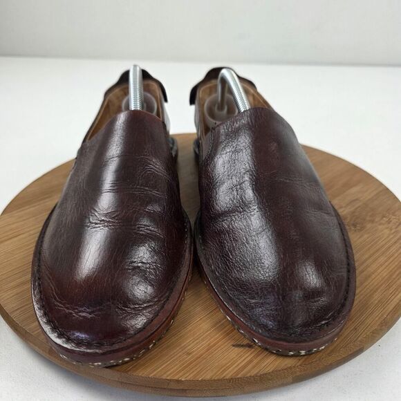Frye Shoes Mens Size 10 Brown Leather Slip On Loafers Comfort Casual Moc Toe - Picture 4 of 14